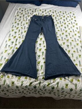 Judy Blue Women’s Super Flare Jeans Dark Blue Size 9/29 Stretchy JB84164